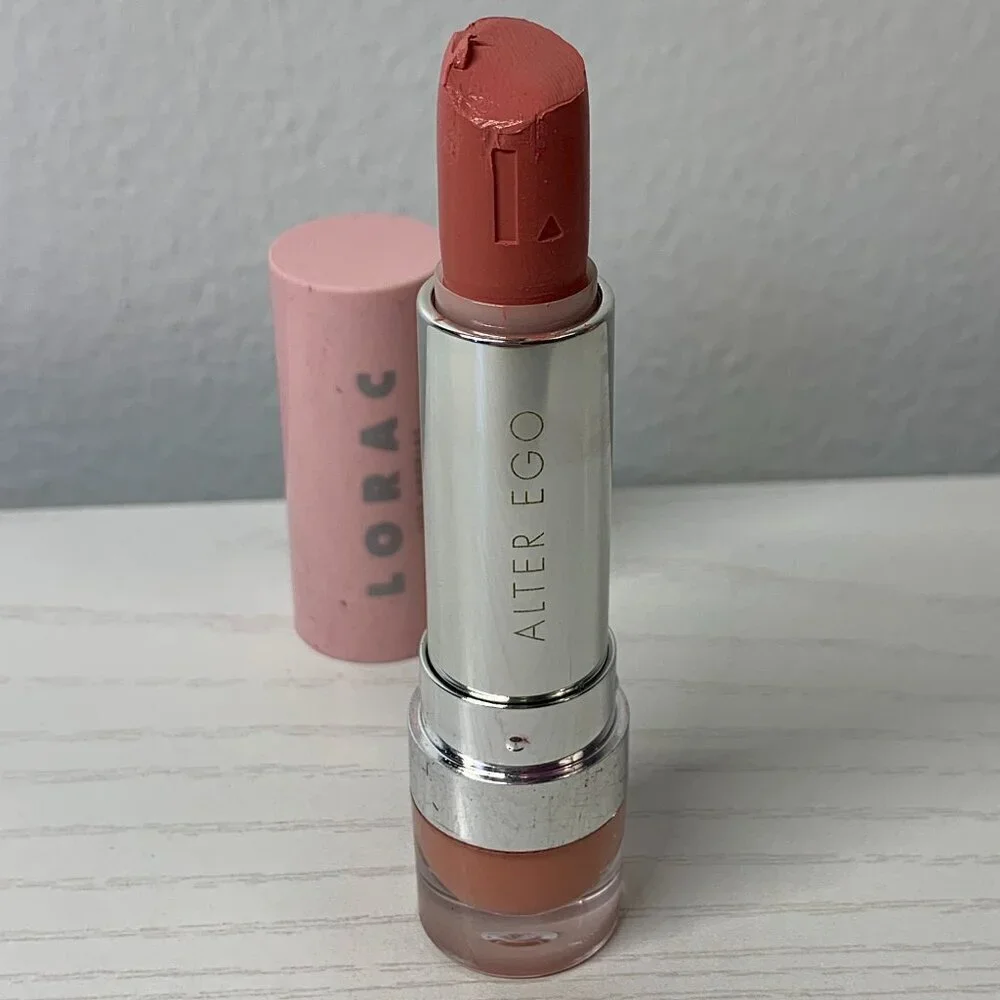 Lorac Alter Ego Lipstick Optimist Light Nude Pink No Box *USED* Rare discontinue